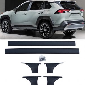 BLACK ALUMINIUM CROSS BARS FOR TOYOTA RAV4 2019+ ADVENTURE MODELS XA50