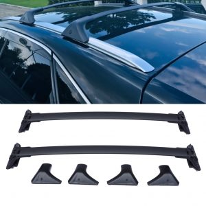 ALUMINIUM ROOF RAILS CROSS BARS RACK BLACK FOR LEXUS RX 2016-2022