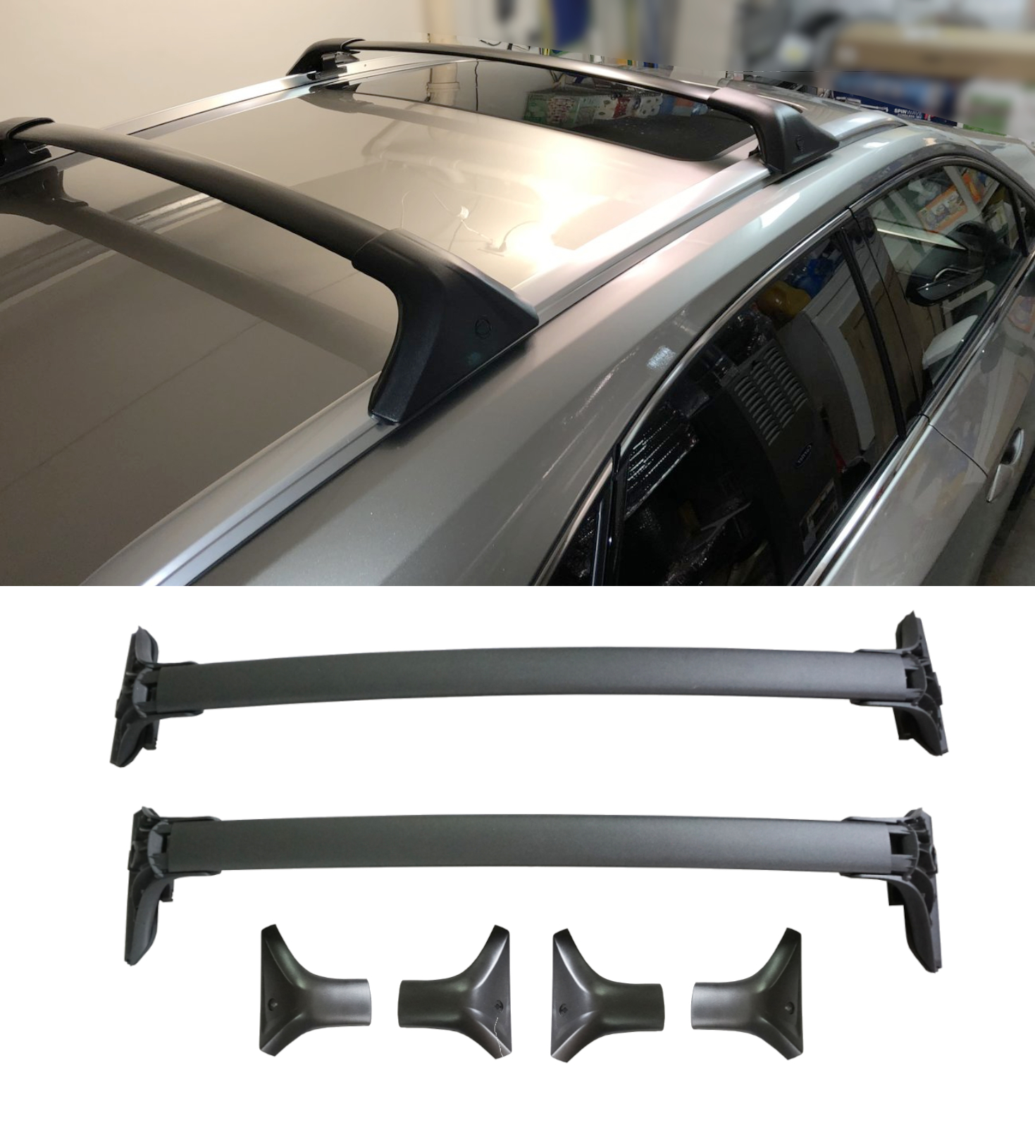 ALUMINIUM CROSS BAR SPECIAL OE STYLE BLACK FOR LEXUS NX200 2016+
