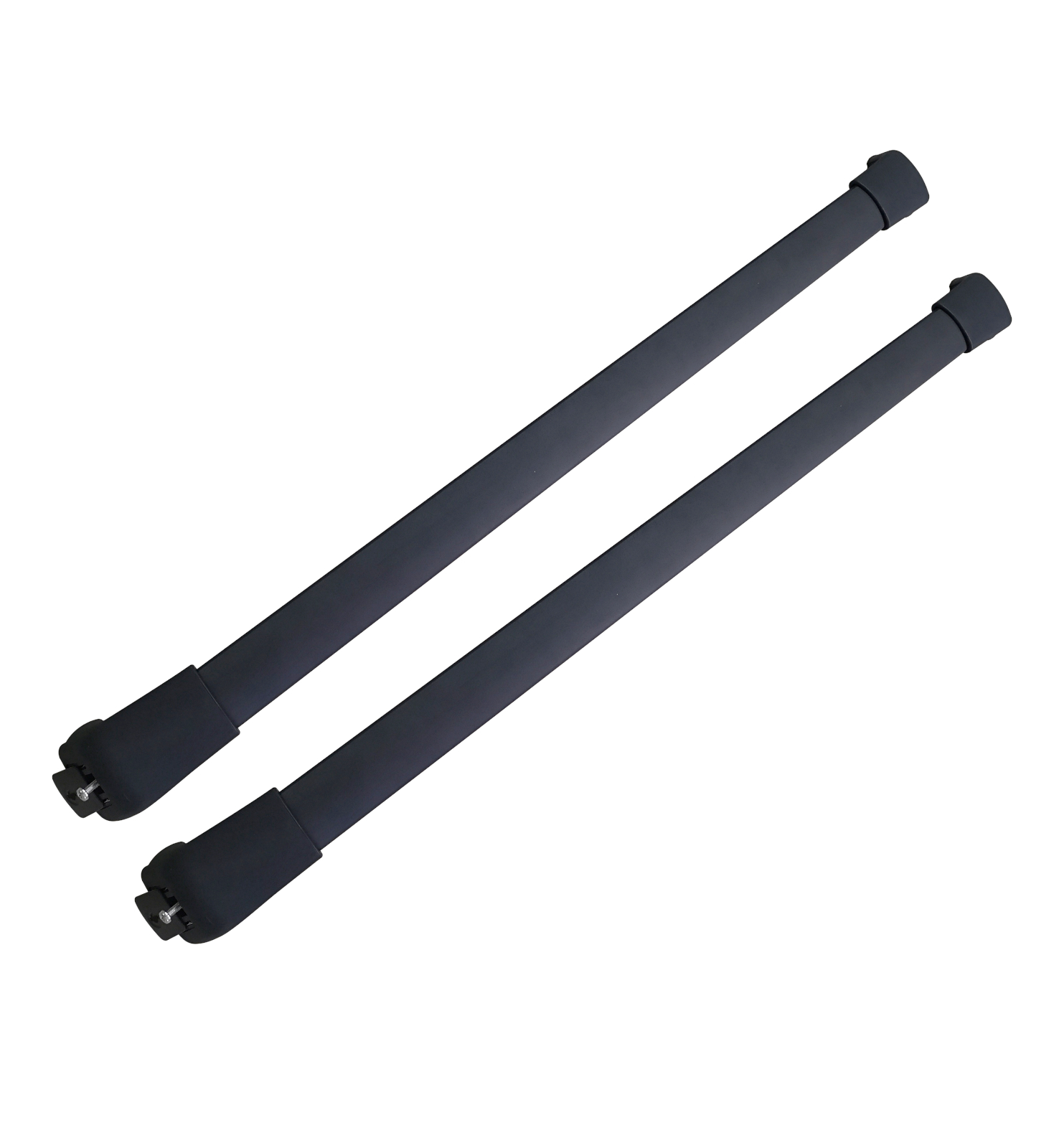ALUMINIUM ROOF RAILS CROSS BAR RACK BLACK FOR HYUNDAI SANTA FE 2014+ - Image 2