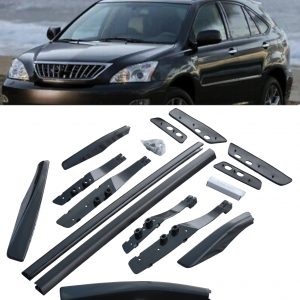 ALUMINIUM ROOF RAILS BLACK FOR LEXUS RX330 RX300 2004-2009