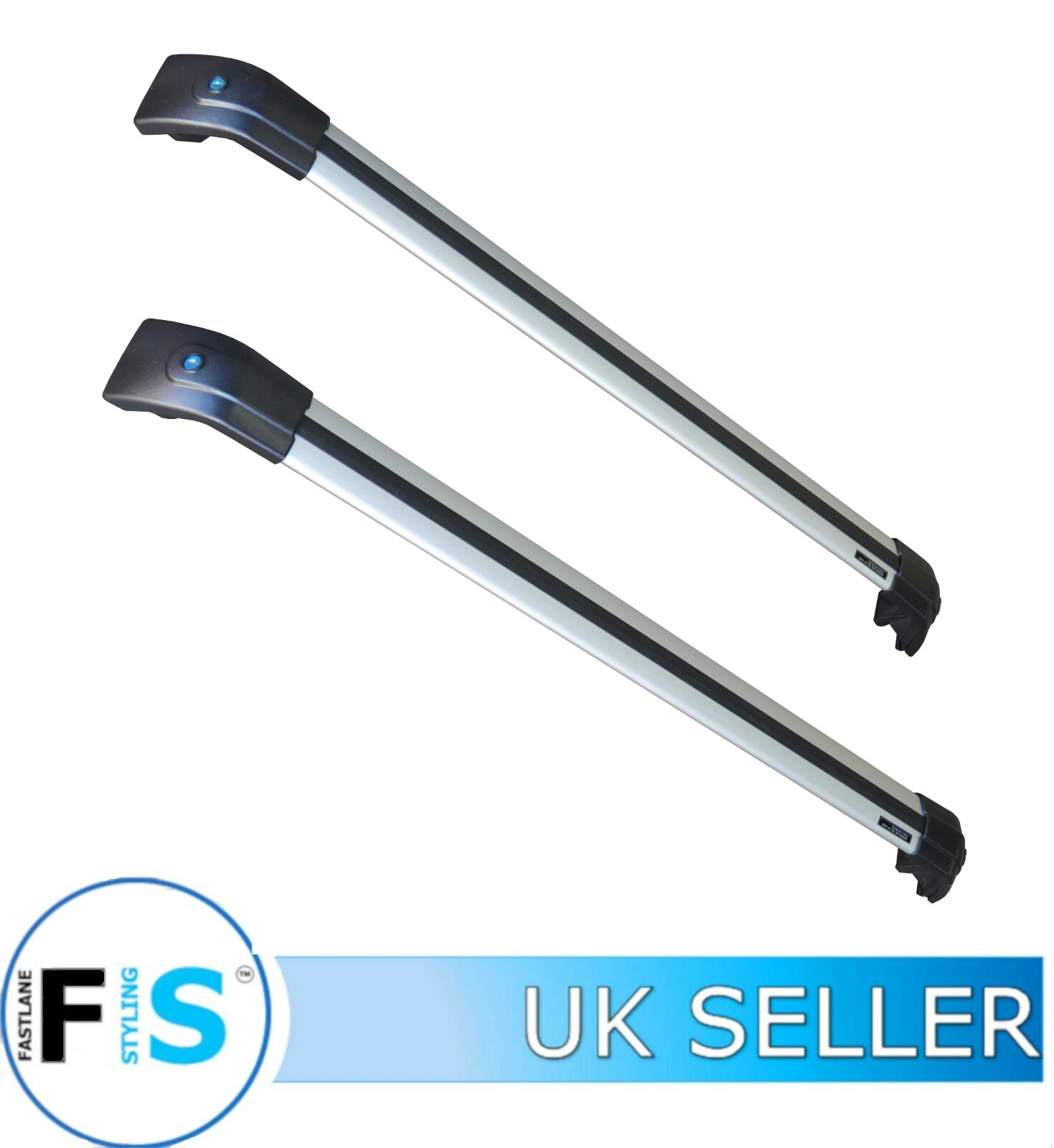 LAND RANGE ROVER SPORT L494 & ROOF RAIL CROSS BARS SILVER ANTI THEFT 2014-2018 - Image 2