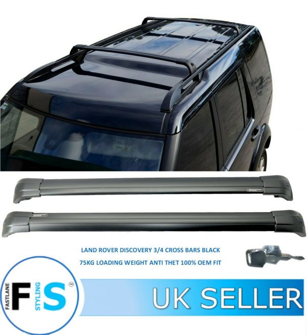 thumbnail image 2 of EU AUTO PARTS Cross Bars Roof Rails With Anti-Theft Lock For Land Rover Discovery 3 & 4 L319 2 of 3