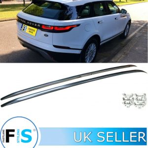 RANGE ROVER VELAR & JAGUAR F-PACE SILVER ALUMINIUM ROOF RAILS