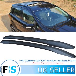 FORD ECOSPORT BLACK ROOF RAILS RACK BARS