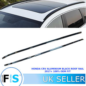 HONDA CRV CR-V MKV 2016+ ALUMINIUM GLOSS BLACK ROOF RAILS