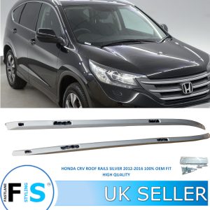 HONDA CRV CR-V MKV 2016+ ALUMINIUM GLOSS SILVER ROOF RAILS