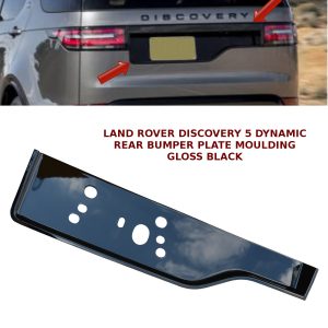 LAND ROVER DISCOVERY 5 REAR BUMPER NUMBER PLATE MOULDING DYNAMIC GLOSS BLACK