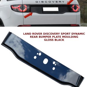 LAND ROVER DISCOVERY SPORT REAR BUMPER NUMBER PLATE MOULDING DYNAMIC GLOSS BLACK