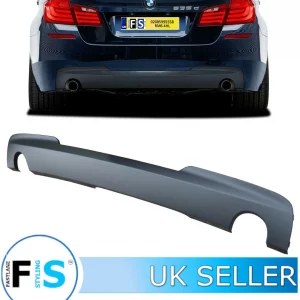 BMW 5 SERIES F10 F11 M SPORT 535 REAR DIFFUSER VALANCE MATTE BLACK OEM FIT