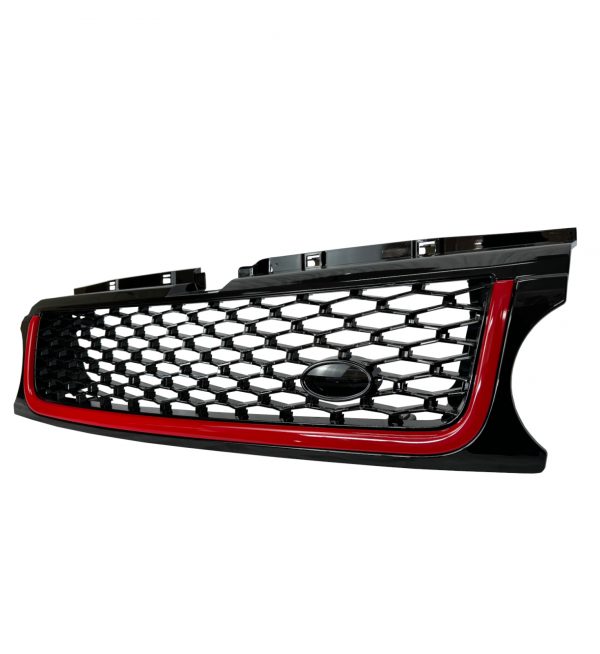 FRONT GRILLE GLOSS BLACK FOR RANGE ROVER  SPORT L320 FACELIFT 2010-2013 - Image 3