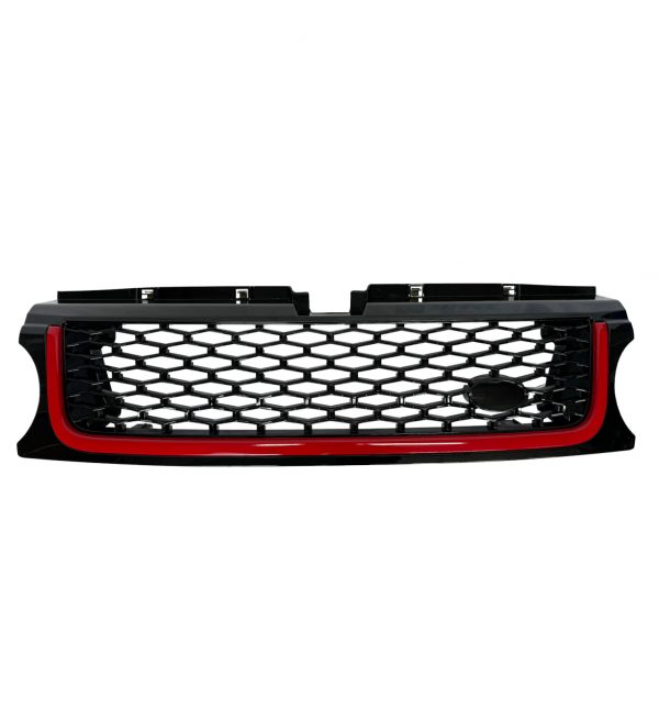 FRONT GRILLE GLOSS BLACK FOR RANGE ROVER  SPORT L320 FACELIFT 2010-2013 - Image 4