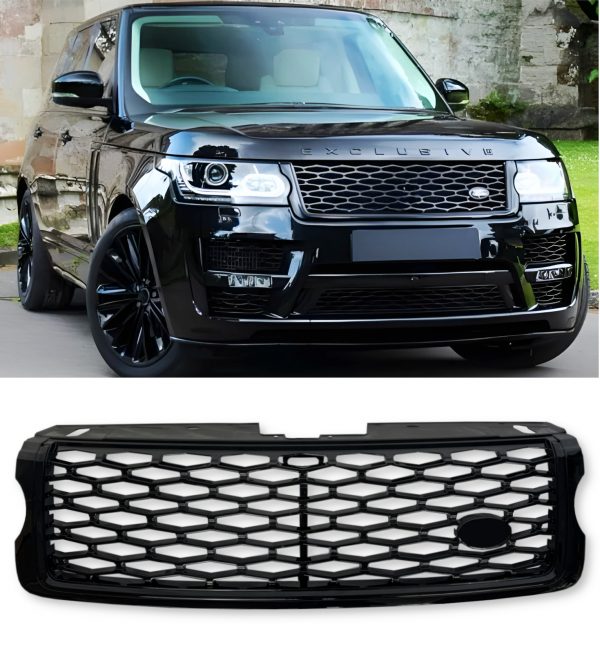 FOR RANGE ROVER VOGUE L405 FRONT GRILLE SVO LOOK GRILLES GRILL GLOSS BLACK 13-17