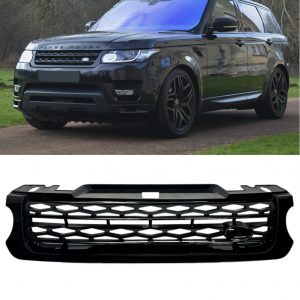 FRONT GRILLE ALL GLOSS BLACK FOR RANGE ROVER SPORT L494 2014+