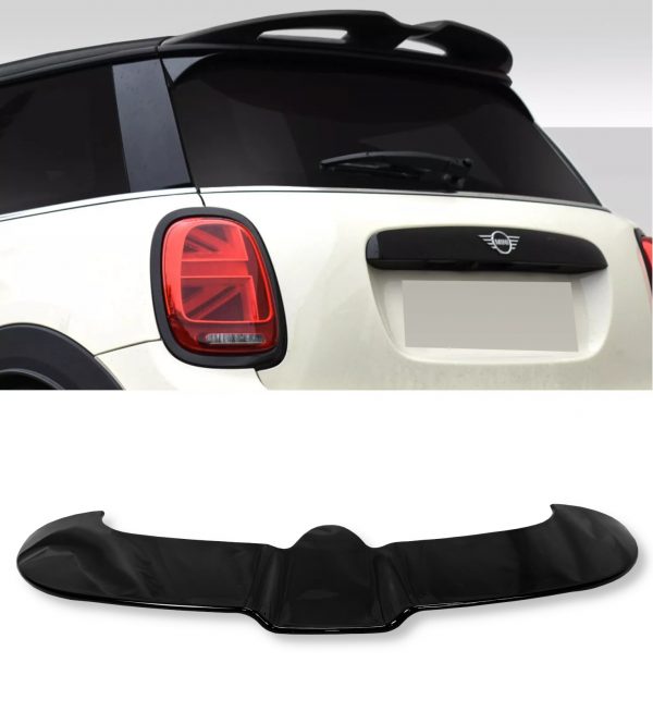 REAR SPOILER ROOF SPOILER JCW STYLE GLOSS BLACK FOR MINI COOPER F55 F56 2013-18 - Image 2