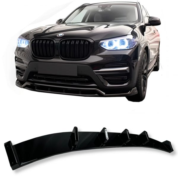 AERO BODY KIT M SPORT STYLE LIP DIFFUSER SKIRTS GLOSS BLACK FOR BMW X3 G01 18-21 - Image 3