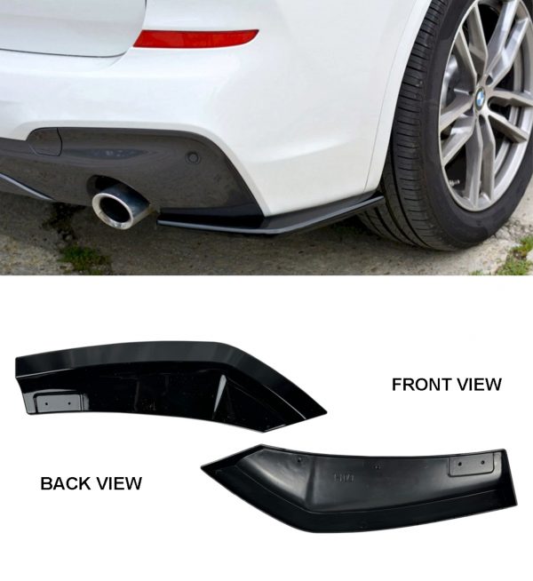 AERO BODY KIT M SPORT STYLE LIP DIFFUSER SKIRTS GLOSS BLACK FOR BMW X3 G01 18-21 - Image 8