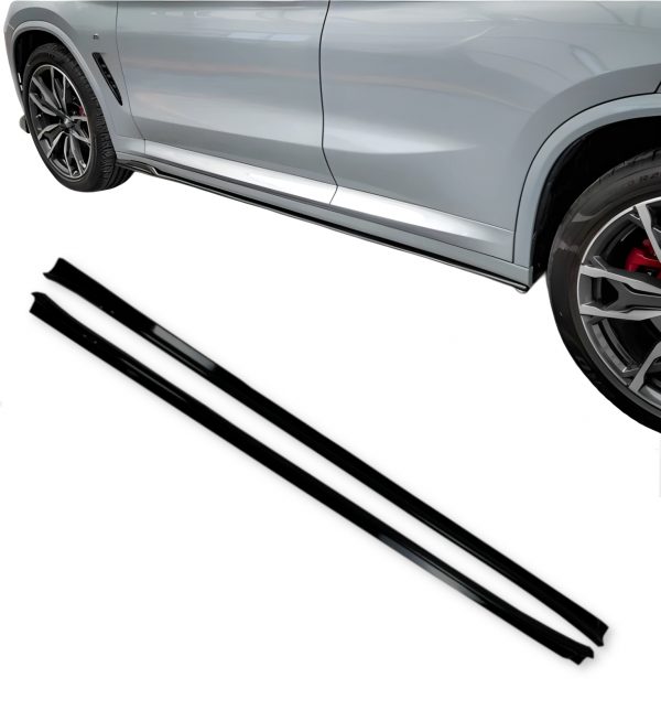 AERO BODY KIT M SPORT STYLE LIP DIFFUSER SKIRTS GLOSS BLACK FOR BMW X3 G01 18-21 - Image 6