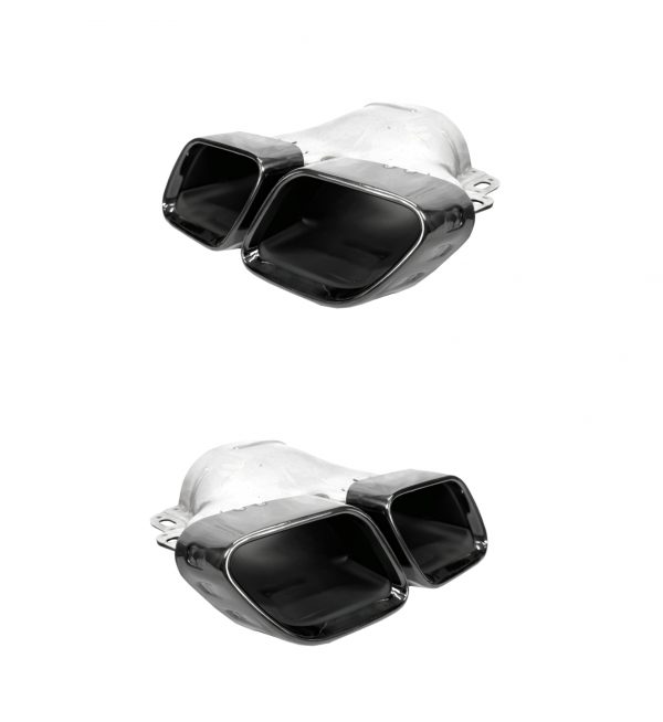 REAR DIFFUSER WITH BLACK TAILPIPES GLS63 AMG STYLE FOR MERCEDES GLS X167 2019+ - Image 4