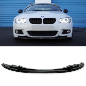 FRONT LIP SPLITTER GLOSS BLACK FOR BMW 3 SERIES E92 E93 M3 2005-2011