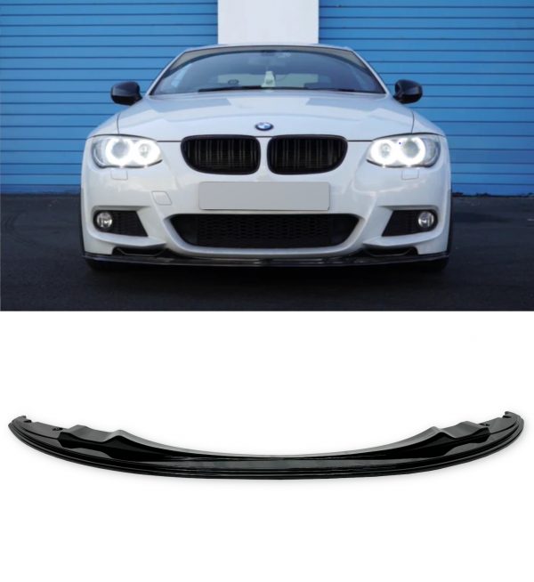 FRONT LIP SPLITTER GLOSS BLACK FOR BMW 3 SERIES E92 E93 M3 2005-2011