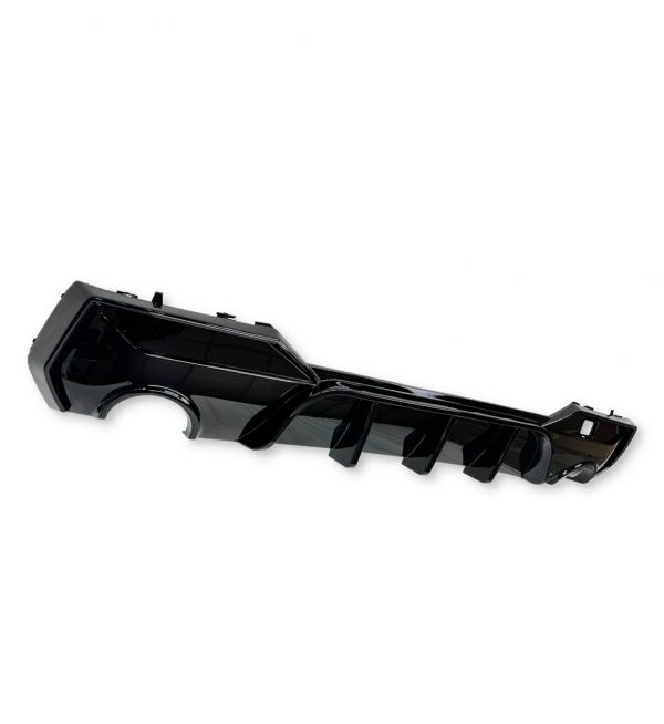 REAR DIFFUSER DUAL EXIT GLOSS BLACK FOR BMW 4 SERIES G22 G23 2-DOOR 2020+ - Image 2