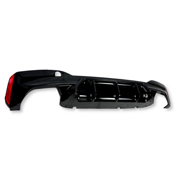 REAR DIFFUSER M5 STYLE GLOSS BLACK FOR BMW 5 SERIES G30 2017-2021 - Image 3