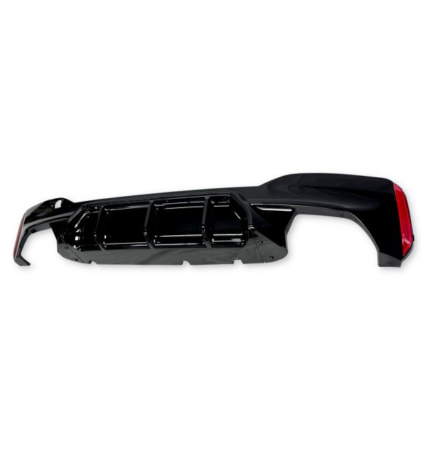 REAR DIFFUSER M5 STYLE GLOSS BLACK FOR BMW 5 SERIES G30 2017-2021 - Image 4