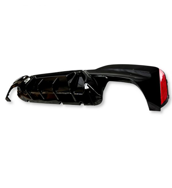 REAR DIFFUSER M5 COMPETITION STYLE GLOSS BLACK FOR BMW 5 SERIES G30 2017-2021 - Image 3