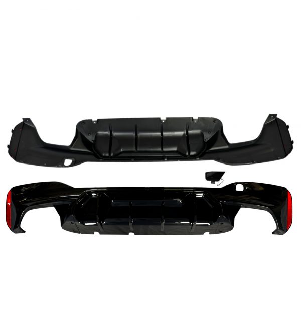 REAR DIFFUSER M5 COMPETITION STYLE GLOSS BLACK FOR BMW 5 SERIES G30 2017-2021 - Image 4