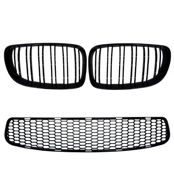 FRONT BUMPER GRILLE BODY KIT 1M LOOK PRIMED FOR BMW 1 SERIES E81 E82 E87 E88 - Image 4
