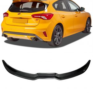 REAR SPOILER TOP LIP ST CARBON LOOK BLACK FOR FORD FOCUS MK4 HATCHBACK 2019-2021