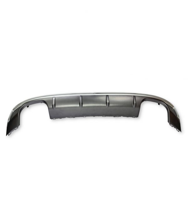 REAR DIFFUSER WITH SILVER STRIP MATTE BLACK FOR AUDI A3 S3 HATCHBACK 2013+ - Image 3