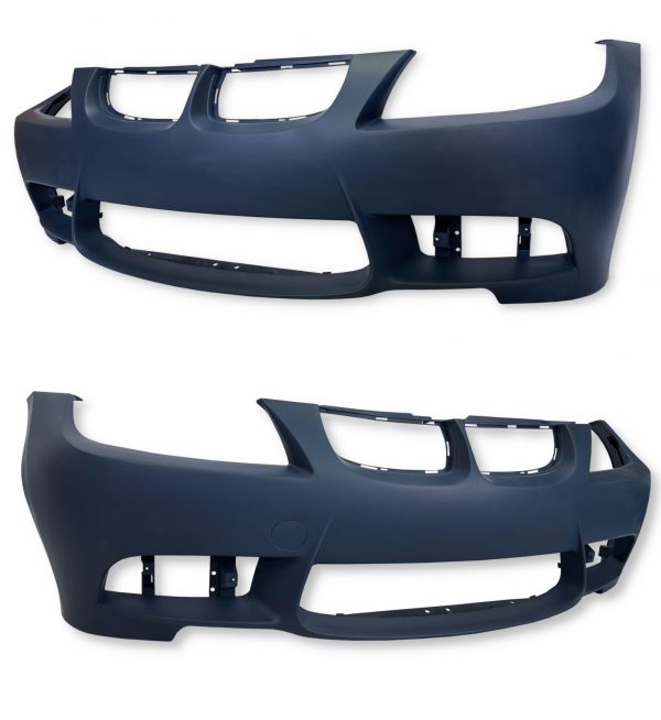 FRONT & REAR BUMPER BODY KIT E90 M3 LOOK PRIMED FOR BMW 3 SERIES E90 PRE LCI 2005-2008 - Image 2