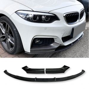 FRONT LIP SPLITTER M PERFORMANCE CARBON LOOK FOR BMW 2 SERIES F22 F23 2014-2021