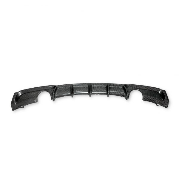 REAR DIFFUSER VALANCE M PERFORMANCE STYLE CARBON LOOK FOR BMW 3 SERIES F30 F31 - Image 2