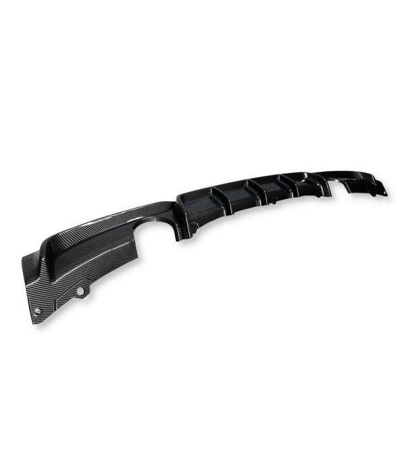 REAR DIFFUSER VALANCE M PERFORMANCE STYLE CARBON LOOK FOR BMW 3 SERIES F30 F31 - Image 4
