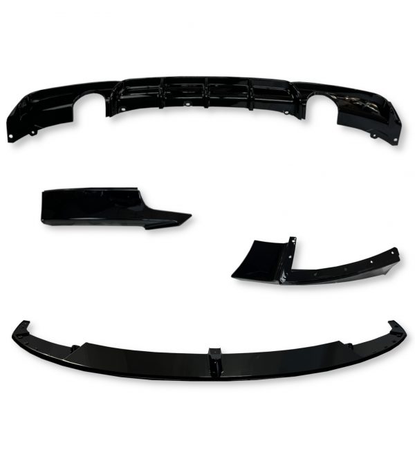 FRONT LIP SPLITTER M PERFORMANCE BODY KIT GLOSS BLACK FOR BMW 3 SERIES F30 - Image 2