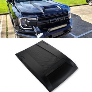 BONNET SCOOP COVER HOOD VENT COVER MATTE BLACK FOR FORD RANGER T9 2022+
