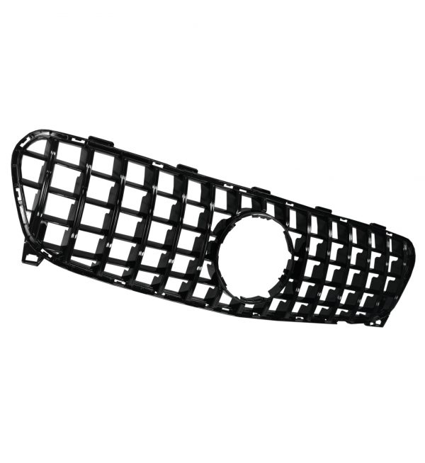 FRONT GRILLE PANAMERICANA GT STYLE GLOSS BLACK FOR MERCEDES GLA CLASS X156 2018+ - Image 3