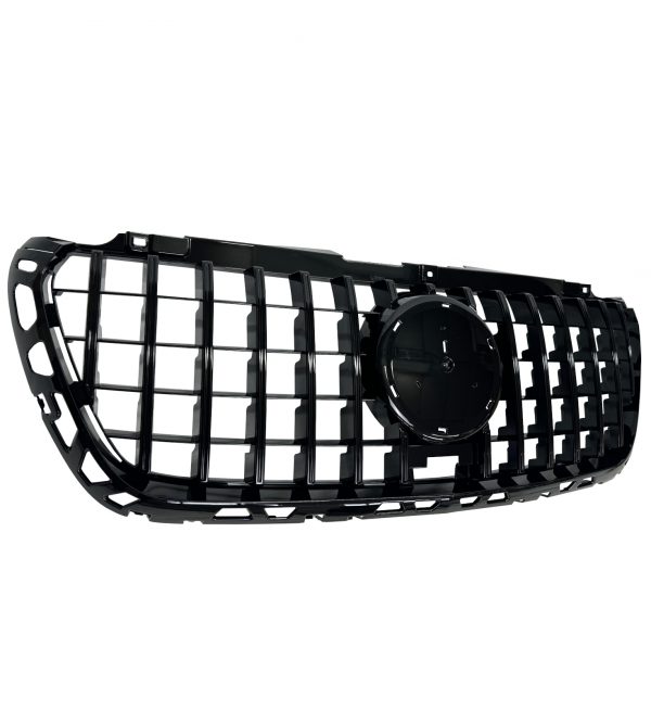 FRONT GRILLE GT STYLE GLOSS BLACK FOR MERCEDES SPRINTER W907 2019+ - Image 2
