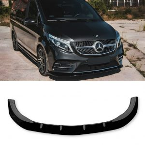 FRONT LIP SPLITTER GLOSS BLACK FOR MERCEDES-BENZ VITO V CLASS W447 2014-2019