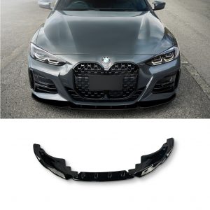 FRONT LIP SPLITTER GLOSS BLACK FOR BMW 4 SERIES G22 G23 2020+
