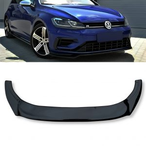 FRONT SPLITTER GLOSS BLACK FOR VW GOLF MK 7 R-LINE 2013-2016
