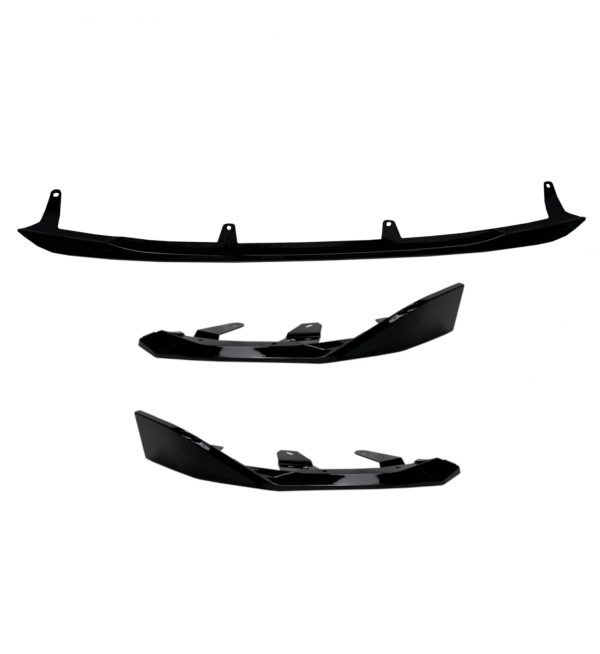 FRONT SPLITTER LIP SPOILER GLOSS BLACK FOR BMW 2 SERIES G42 G43 2 DOOR 2022+ - Image 2