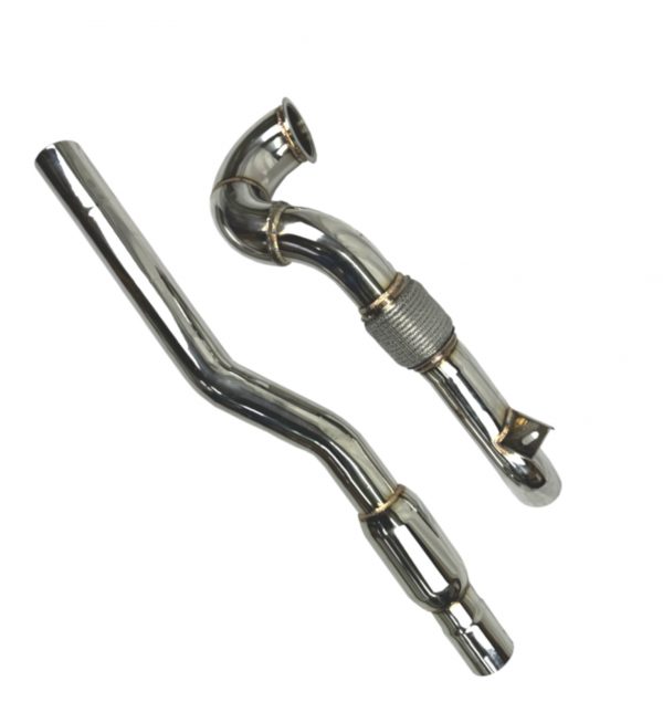 STAINLESS STEEL RESONATED DECAT DOWNPIPE FOR VW GOLF R GTI MK7 AND AUDI S3 8V - Image 2