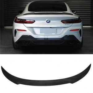 REAR BOOT SPOILER V STYLE CARBON FIBRE FOR BMW 8 SERIES G15 F92 M8 COUPE 2 DOOR