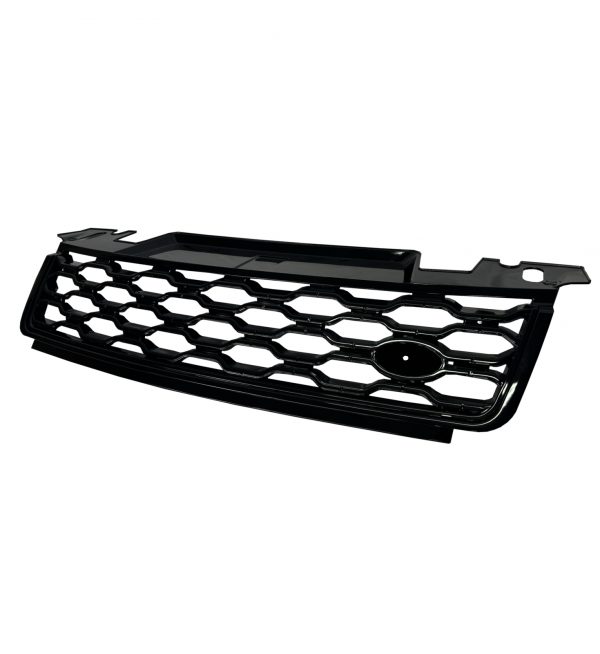 FRONT GRILLE HONEYCOMB ALL GLOSS BLACK FOR RANGE ROVER SPORT L494 FACELIFT 2018+ - Image 2