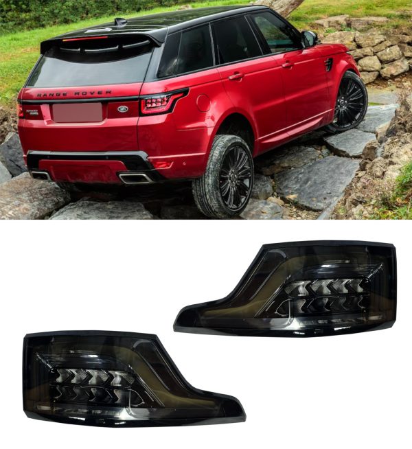REAR TAILLIGHTS DYNAMIC 2018 LOOK SMOKED FOR RANGE ROVER SPORT L494 PRE-FACELIFT