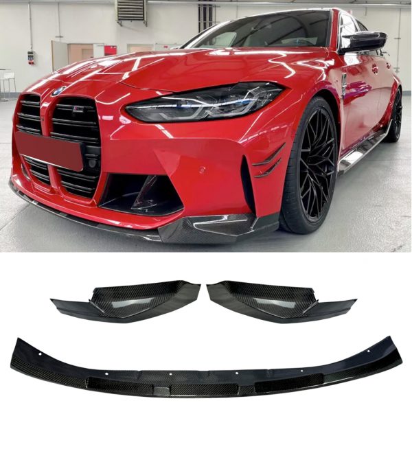 FRONT LIP SPLITTER REAR CARBON FOR BMW 3 SERIES M3 G80 AND 4 SERIES M4 G82 COUPE